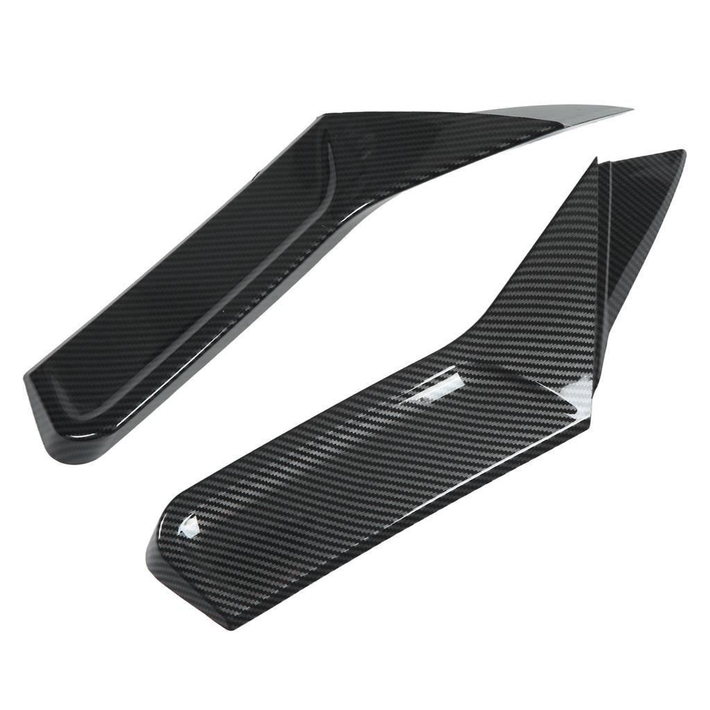 1 Pair Rear Window Side Spoiler Wing Splitter Canard Trim Car Accessories Replacement for MK8 VIII R GTD 2020+ Carbon
