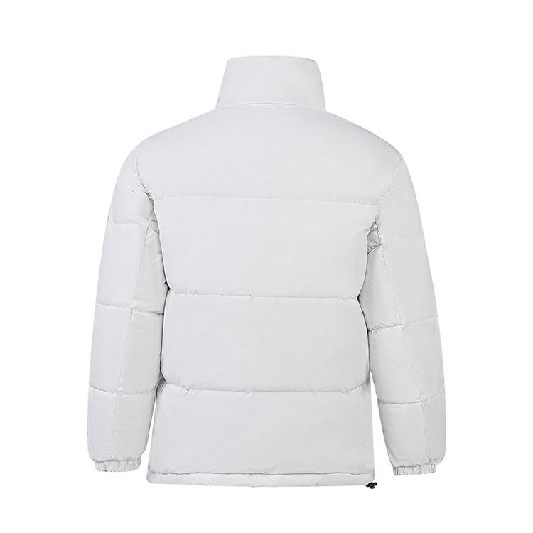 New Balance Down Jackets Unisex Ivory White Stand Collar Without Hood Moderate 5PC44273-IV
