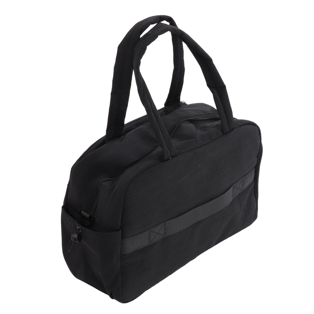 Tennis Bag with Shoe Compartment Shoulder Strap 42L Large Capacity Waterproofing Badminton Bag Handbag for Gym Black
