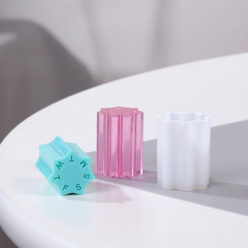 DIY Handmade Crystal Epoxy Resin Mold Desktop Table Calendar Silicone Mold