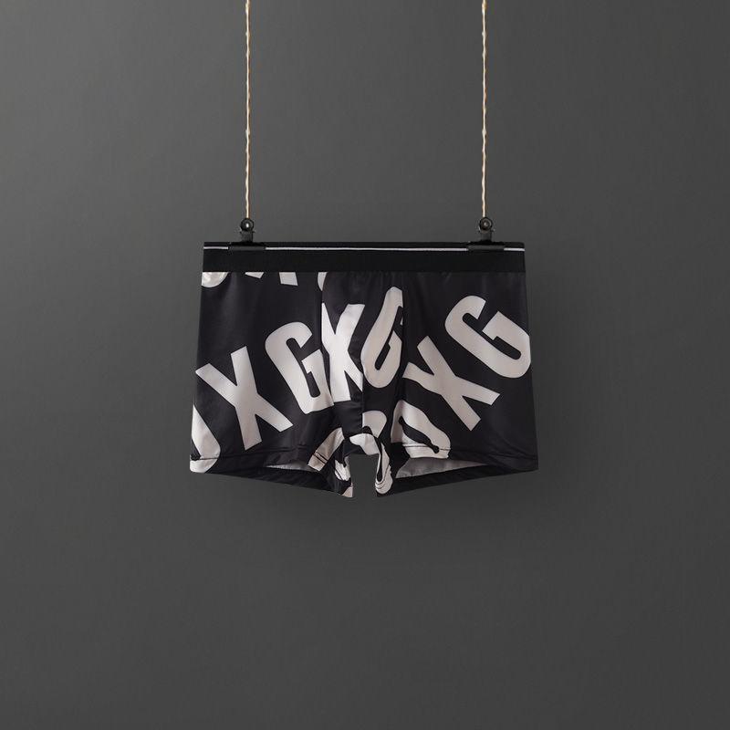 

Мужское нижнее белье, мужские боксеры из ледяного шелка, молодежные брюки со средней талией, удобные дышащие боксеры большого размера, мужские брюки 3XL