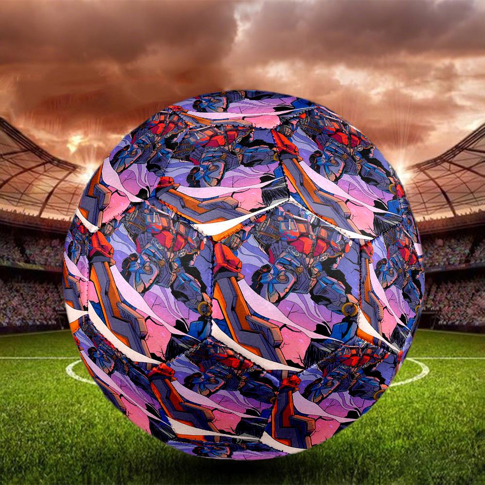 American Science Print Size 5 Soccer Ball, Standard Match Football for Sports Game and Team Practice, Ideal Gift for Soccer Fans