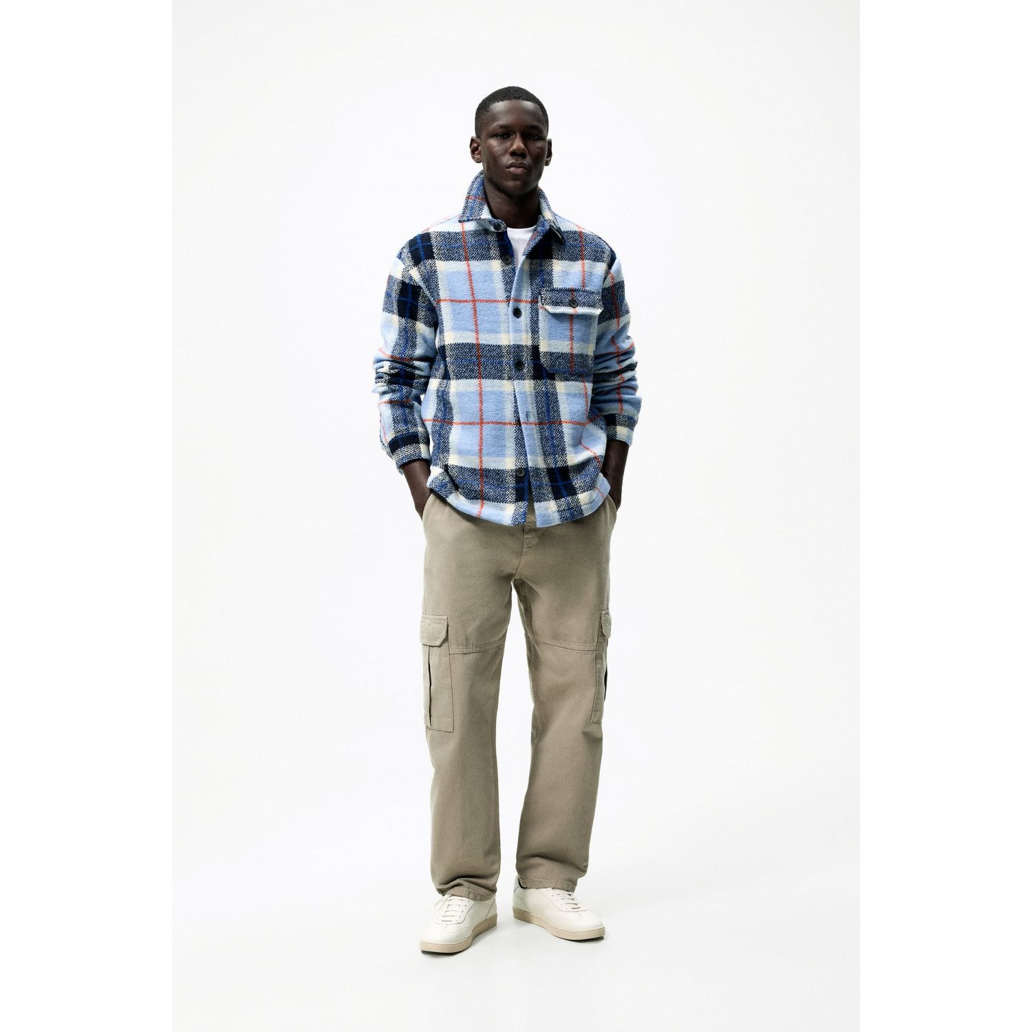 

TEXTURED CHECK OVERSHIRT