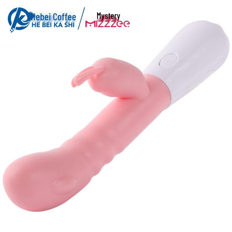 Miji Fun Vibrating Tongue & Licking Rabbit Wand with Heating & Variable Frequency