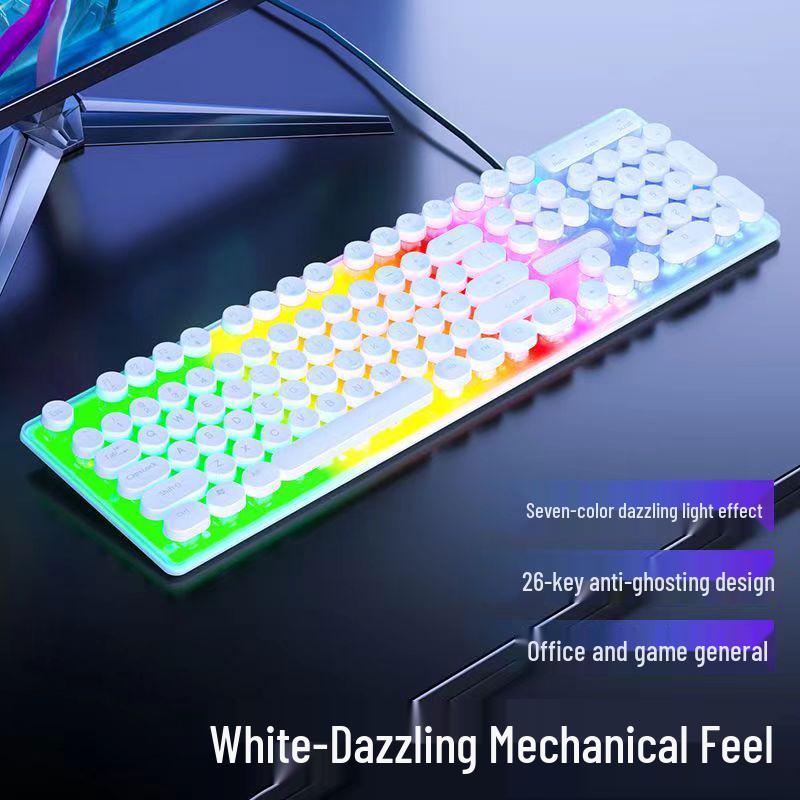 Russian Arabic Wired Luminous Gaming Keyboard & Mouse Set