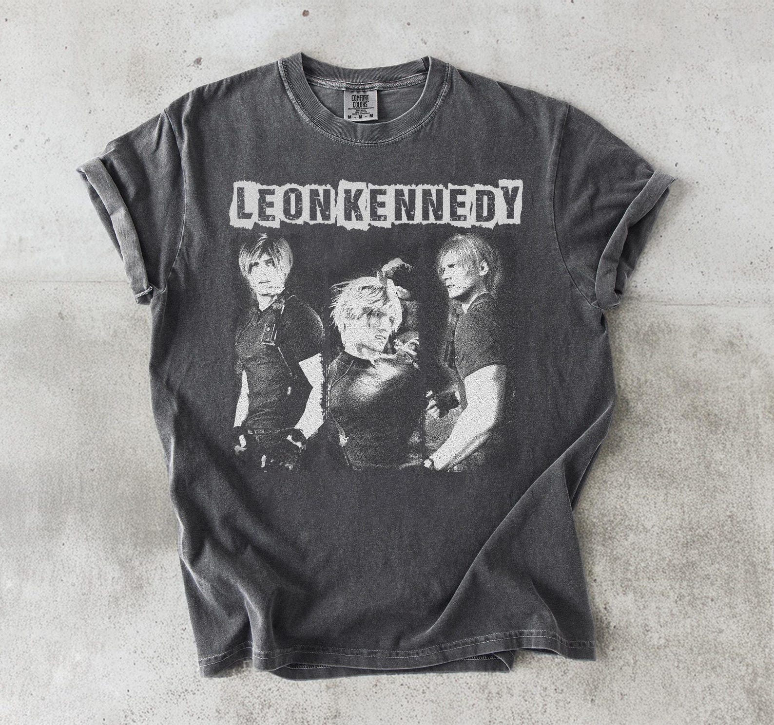 Vintage Leon Kennedy Shirt, Resident Evil Shirt, Leon S Kennedy Bootleg T-Shirt, 90s Graphic Retro Horror Gaming Merch, Gamer Gift S