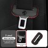 PU Leather Car Seat Belt Buckle Clip Cover Protector Anti-Scratch Case For MG Cyberster 3 5 6 7 ZS ES5 ONE HS 4 EV edw6