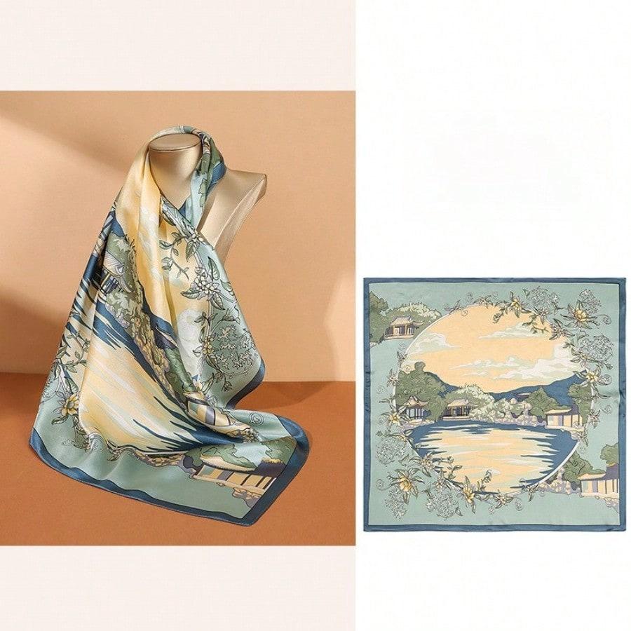 Silk scarf new versatile mulberry silk scarf square scarf decorative scarf summer