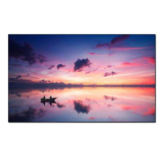 Sonnenaufgang, Meereslandschaft, Strand, Leinwandgemälde, moderne Poster und Drucke, Cuadros, Wandkunst, Bilder, Wohnzimmer, Heimdekoration, ohne Rahmen, ohne Rahmen