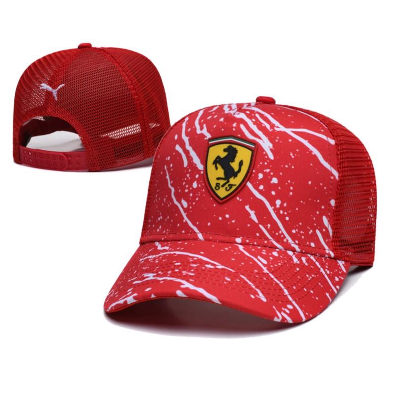 Fashion Car Baseball Racing Outdoor Sun Casual Hats For Ferrari 488 Roma SF90 LaFerrari F12berlinetta GTC4Lusso 812 296 GTB GTS