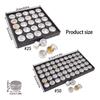 Jewelry Storage Box Visible Aluminum Containers For Rhinestones Studs And Pedicure Supplies Compact Solution