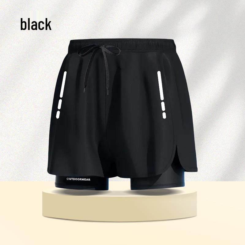 

Мужские и женские быстросохнущие двухслойные плавки для бега и пляжа 5XL (suggested 170-190 jin)