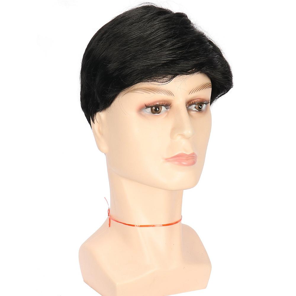 Men's Black Short Hair