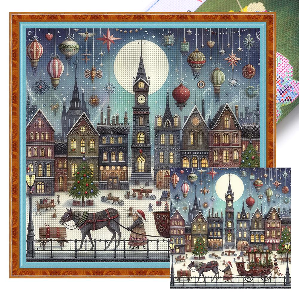 

Komplettes Stickset из Öko-Baumwolle 18-каратный набор Kreuzstich-Set «Weihnachtss»