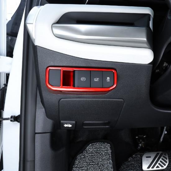 Carbon Electronic Parking Brake Switch Panel Cover Trim For KIA EV4 2025-2026