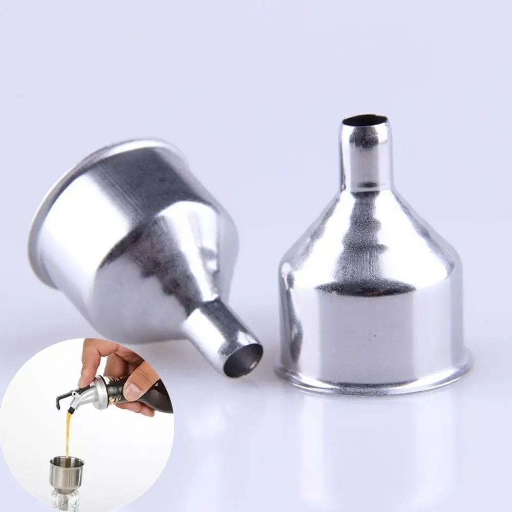 S/M/L Stainless Steel Funnel Small Mouth Mini Kitchen Liquid Dump Tool  Transferring Liquids