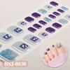 3D Waterproof Semi Cured UV Gel Toe Stickers for Nail Art-Luxurious Style Easy Apply