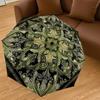 1PC Floral Pattern Umbrella-8-Rib Reinforced Portable Folding Travel Suitable for All Seasons Outdoor Daily Use Is an Ideal Choice  -K0344