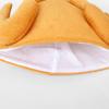 Thanksgiving Turkey Hat - Cartoon Chicken Leg Headband, Gold Velvet Costume for Party or Carnival.