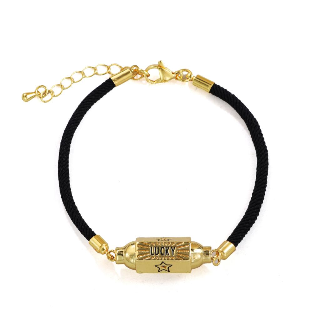 

JMXD Панк Винтажный Браслет с Микро-инкрустированным Цирконом Конфетный Шестиугольник Эмаль Злой Глаз Буква Красочный Трендовый Модный Стильный Унисекс Ювелирное Изделие