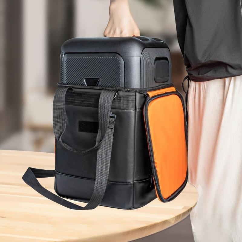 Portable Storage Bag Suitable With 2 Power Station Solid Oxford Fabric Construction For Tool Accessories