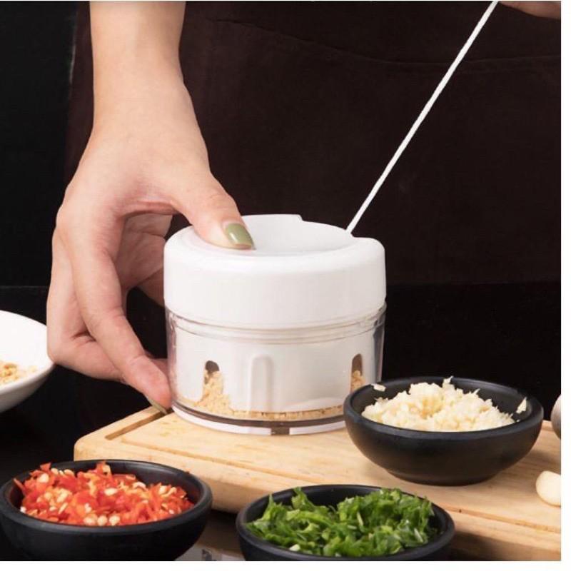 Manual Garlic Chopper Cooking Area Tiny Meat Grinder Multifunction Rotate Vegetable Cutter Mincer Mixer Steel Garlic Masher