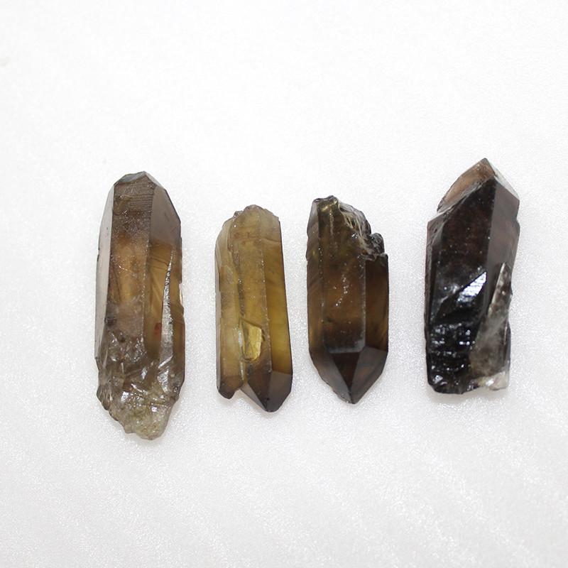 Natural Lemurian Rough Smoky Quartz Crystal Point For Healing Spiritual Growth Home Decor
