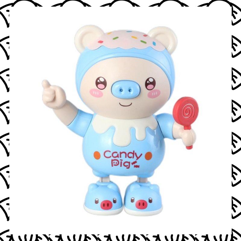 

A71Z Upgraded Electronic Pets Pig Dancing , Electric Lighting Music Twisting Swing Left And Right Walking синій