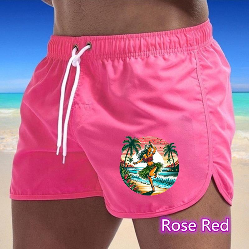 BBK-87 Summer New Men's Quick-Drying Swim Trunks Sports Pants Swimwear Beach Shorts Jogging Shorts Sports Creative Basketball Print