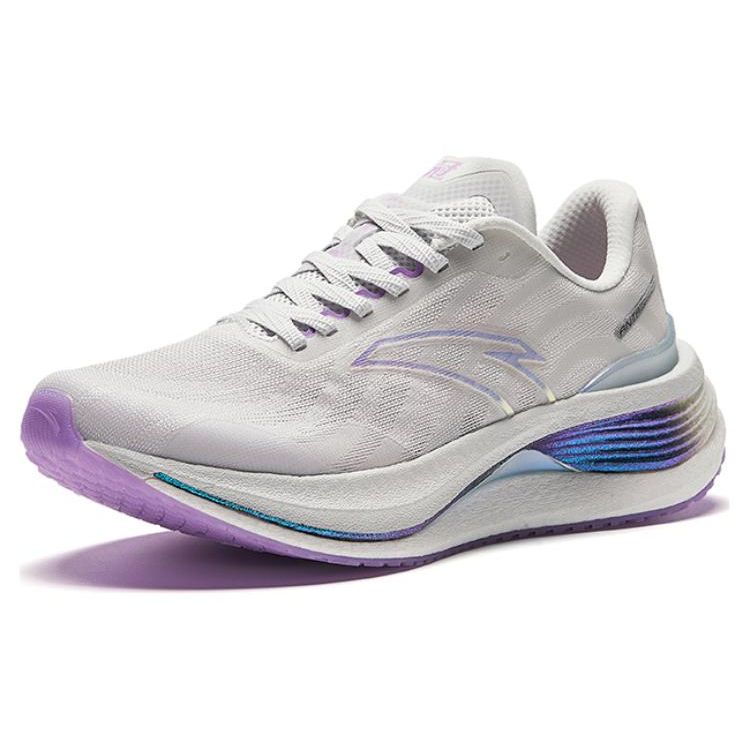 Anta Chuang 5.0 Women Professional Cushioning Running Shoes Off White Blue Purple Gradient 122425561-4