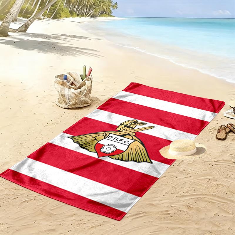 Doncaster Rovers Football Club Print Beach Towel Large Soft Quick Dry Towel For Beach Camping Swimming