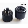 1pc For TS-8 Tube Socket 8 Pin Electrical Sockets Black Connectors For Audio Systems Accessories Easy Installation