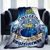 Cru-zeiro Esporte Club Crest Printed Throws Blanket Soft Flannel Blankets for Couch Bed Gifts for Men Women Picnic Blanket Christmas Gifts