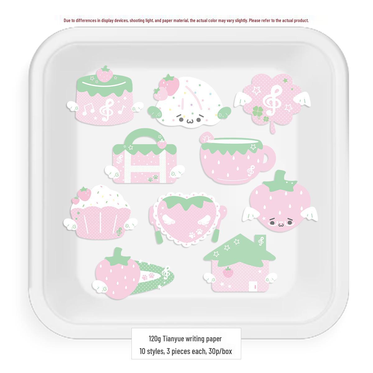 

Creative Kawaii Fruit & Vegetable Cartoon Sticky Note Holder with Planner Stickers