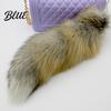 Rotatable Lobster Clasp Keychain Extra Large Fake Fox Tail Oversized
