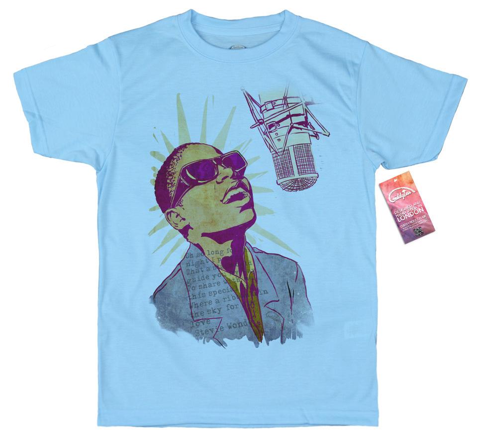 Stevie Wonder T Shirt Artwork