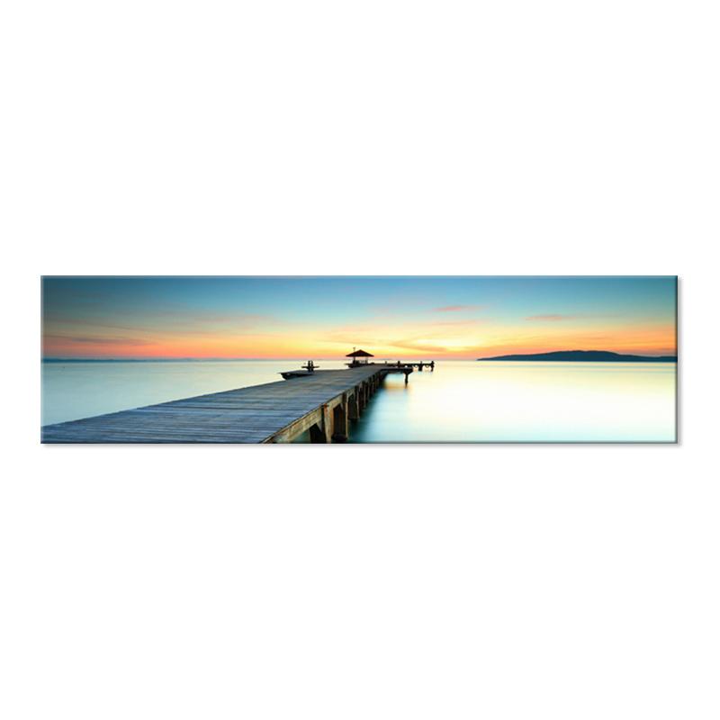 

Принты в скандинавском стиле, спокойная поверхность озера, деревянный длинный мост, сцена, холст, картины, постер, модульные пейзажные фотографии, домашний декор 20*40cm