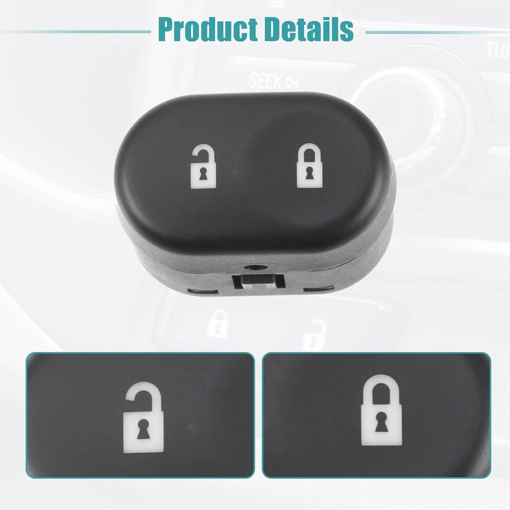 ACROPIX Auto Door Lock Switch Replacement Fit for Chevrolet Malibu - Pack of 1 Black