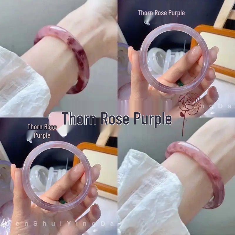 

Тонкий стеклянный браслет под нефрит - Аксессуар для ханьфу, кольцо 58mm Diameter