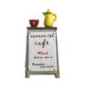 Creative Teapot Cup Billboard Mini Model Ornament For Micro Landscape Prop Decor