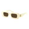 Logo Rectangle Sunglasses Women Sunglasses Light-Yellow LW40101I25E