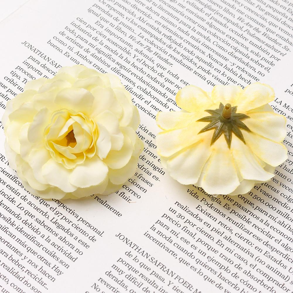 10Pcs Silk Rose Artificial Flowers for Home Decor Wedding Decoration Supplies DIY Bride Crafts Wreath Accessories Fake Flowers