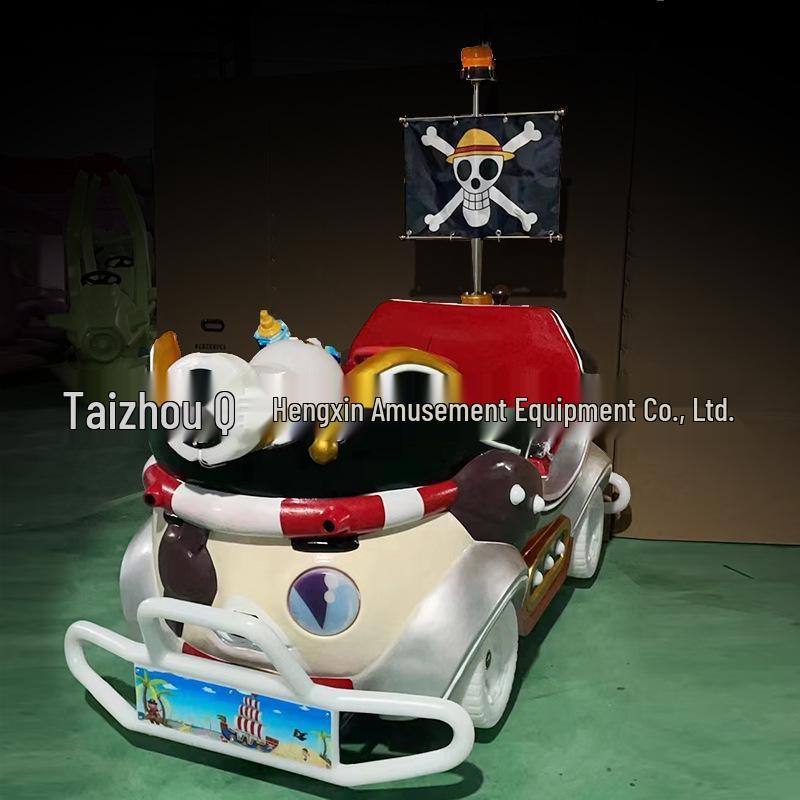 Children's & Adults' Luminous Electric Scooter with Seat - Outdoor Double Bumper Amusement Vehicle