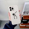 Grim Reaper Skull Skeleton Original Square Liquid Silicone Phone Case For iPhone 14 11 12 13 Pro Max Mini X XS XR 7 8 Plus Cover