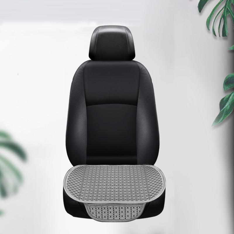Summer Cool Ice Silk Car Cushion Seat Covers Universal Luxury Car Interior Non Slip Breathable Front Rear Cushion With Backrest