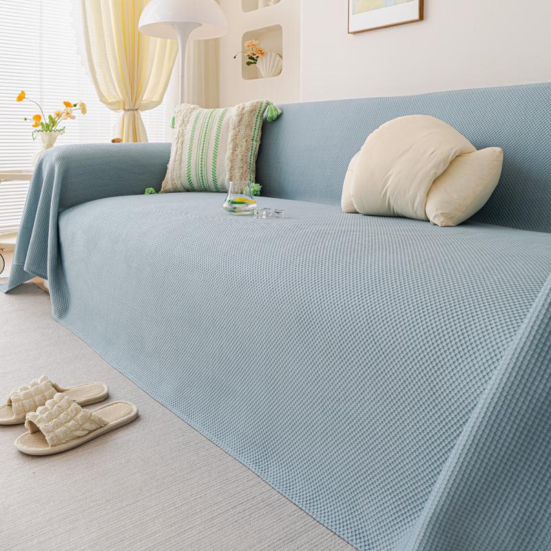 

Дышащий чехол для дивана Ice Silk, летняя охлаждающая подушка для дивана, нескользящие чехлы для дивана, универсальные чехлы для дивана 180*180cm синий