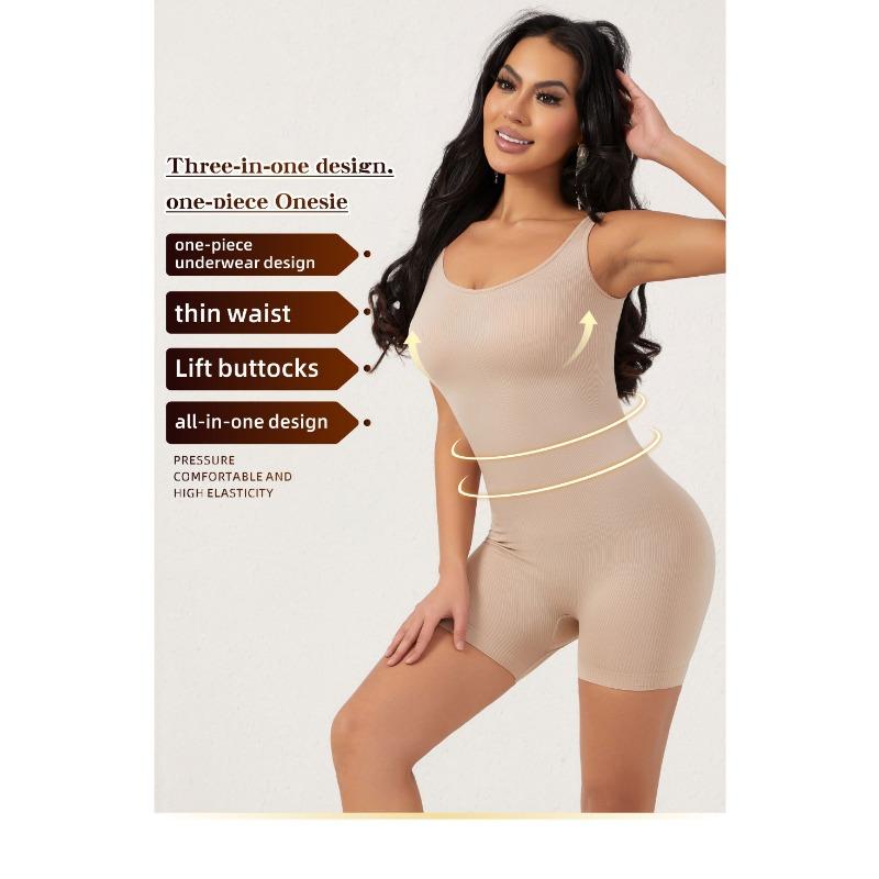 Women Seamless U Back Tummy Control Butt Lift Shapewear Bodysuit