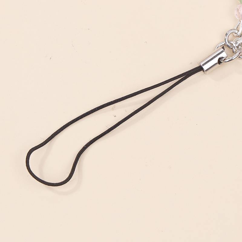 Trendy Handmade Beaded Cat Lanyard Phone Pendant Bead Bag Charm Cell Phone Chain Keychain Girl Gifts