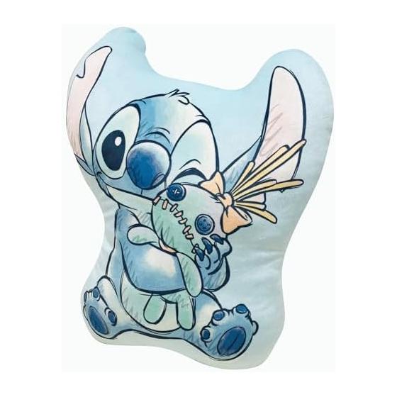 MORIPiLO Body Pillow Disney Stitch (Mochimochi Die-cut Cushion) Skin-friendly Fluffy Goods Stuffed Toy Nap Pillow Blue 40x30x10cm Disney Character