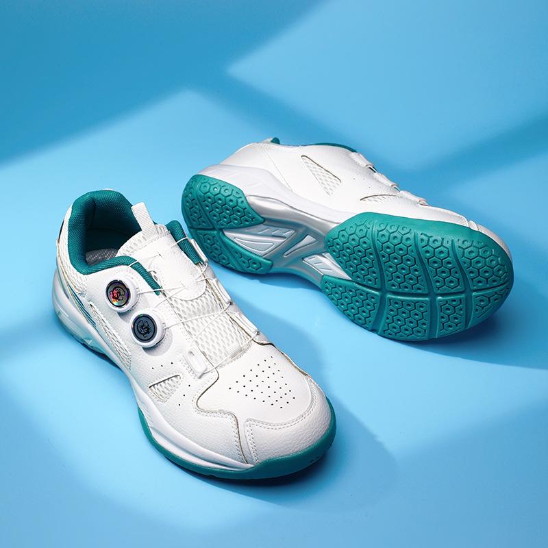 9105 Men's Shoes Double Rotating Button Badminton Low Top Tennis Table Mesh Sports